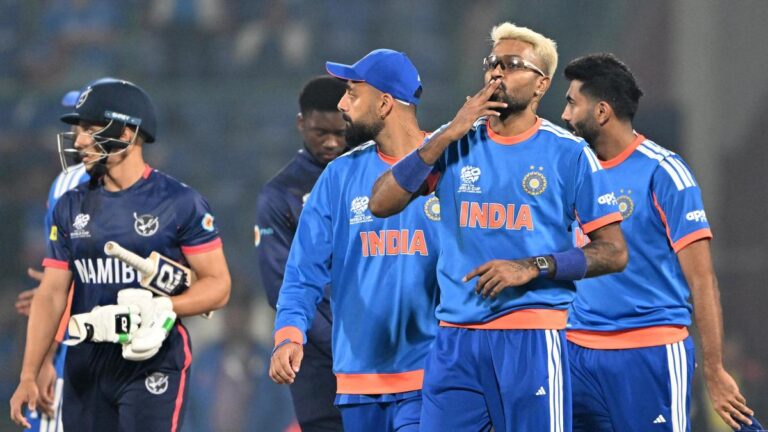 IND vs NAM, T20 World Cup 2026: Hardik’s all-round present helps India beat Namibia by 93 runs