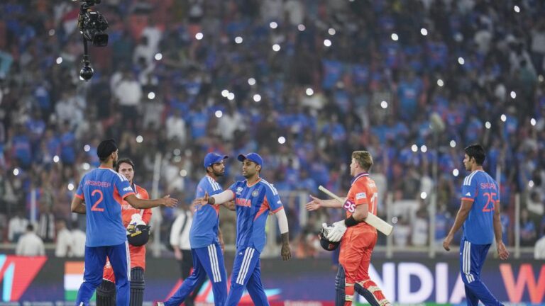 IND vs NED Highlights, T20 World Cup 2026: Dube, Varun lead India to 17-run victory over Netherlands