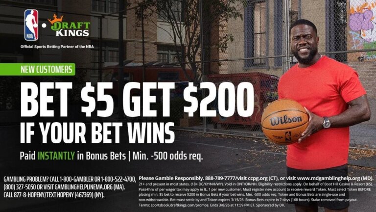 Use DraftKings promo code to get $200 in bonus bets by concentrating on Iowa-Wisconsin, Celtics-Lakers, Suns-Blazers