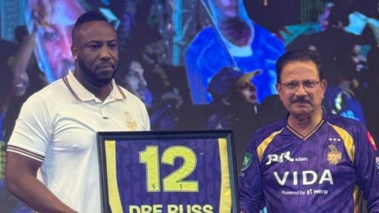 IPL 2026: KKR retires jersey No. 12 in tribute to Andre Russell