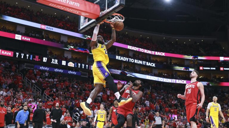 NBA Playoffs: Lakers rally for time beyond regulation win, 3-0 lead on Rockets