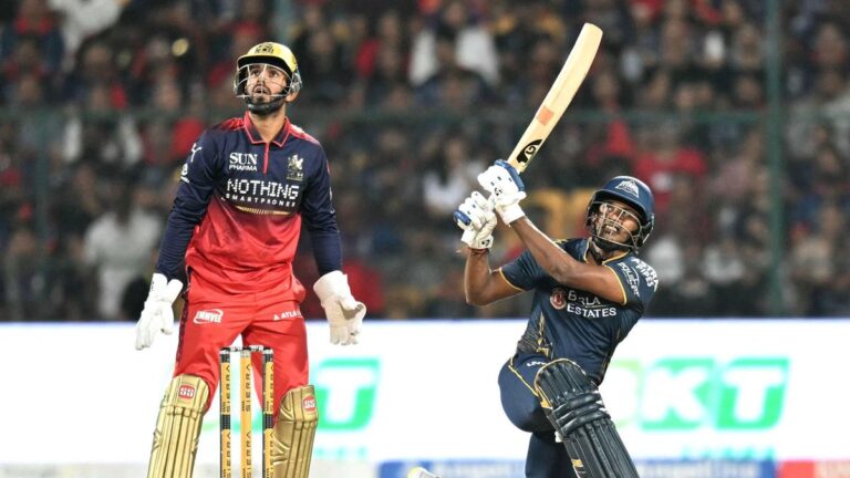 RCB vs GT IPL 2026: Sudharsan smashes third IPL ton