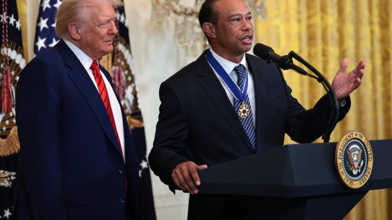 Donald Trump: Tiger Woods ‘received’t be taking part in’ in Masters