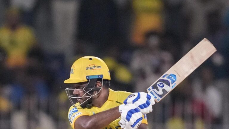 CSK vs DC Reside Rating, IPL 2026: Chennai Tremendous Kings 77/1 (9); Samson brings up first 50 for CSK