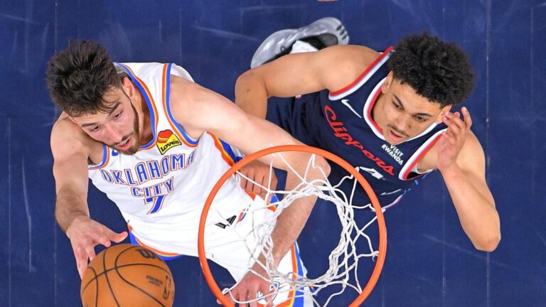 NBA roundup: Thunder once more clinches prime seed with win over Clippers